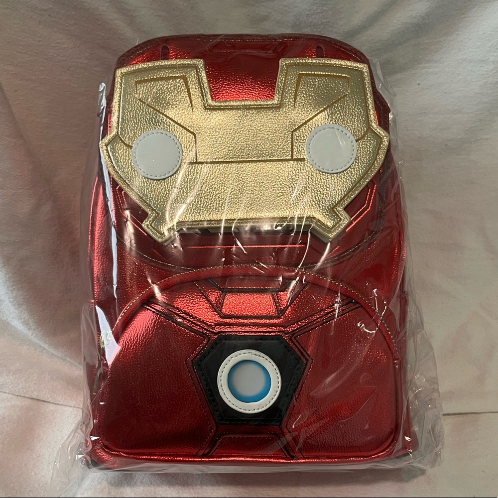 Iron man Loungefly pop disney marvel mini backpack tony stark brand new